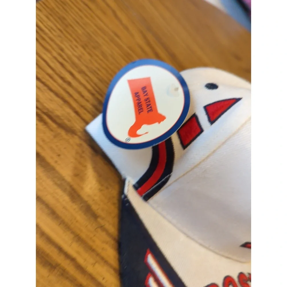 Bay State Apparel Embroidered Boston Red Sox Red White Blue Hat Cap‎ Adjustable
